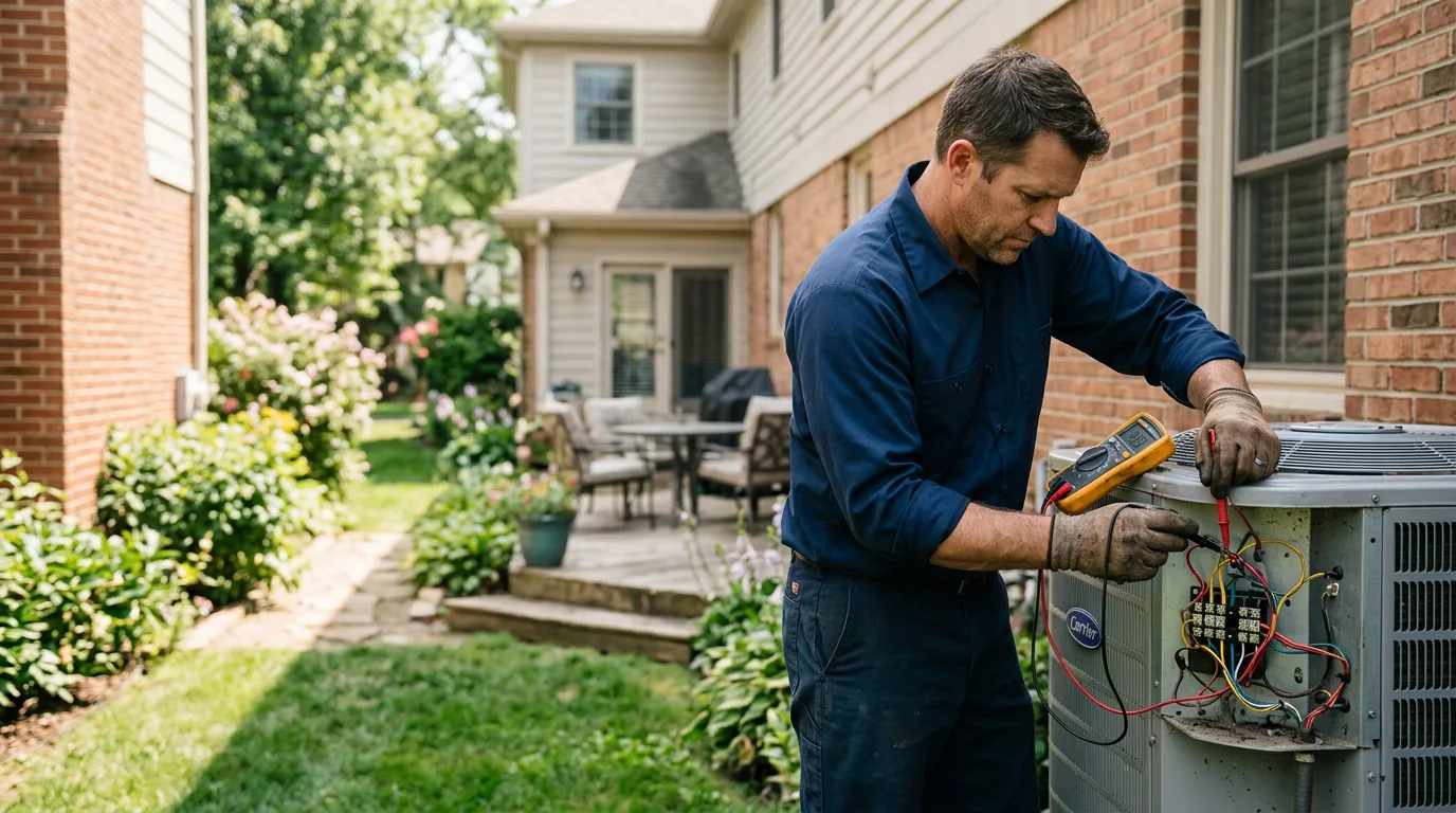HVAC technician working near Wharton, WV